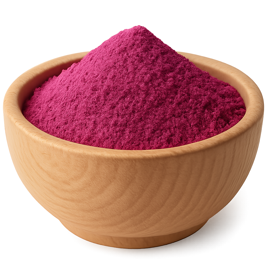 el poder fucsia polvo deshidratado de tuno indio